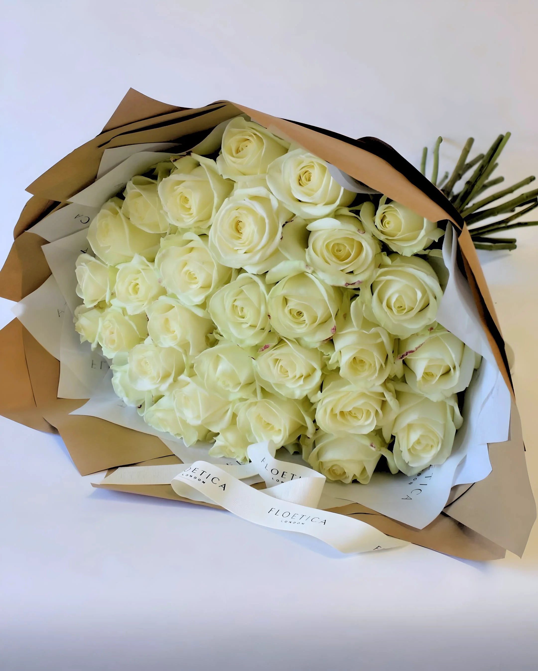 Pure White Rose Bouquet